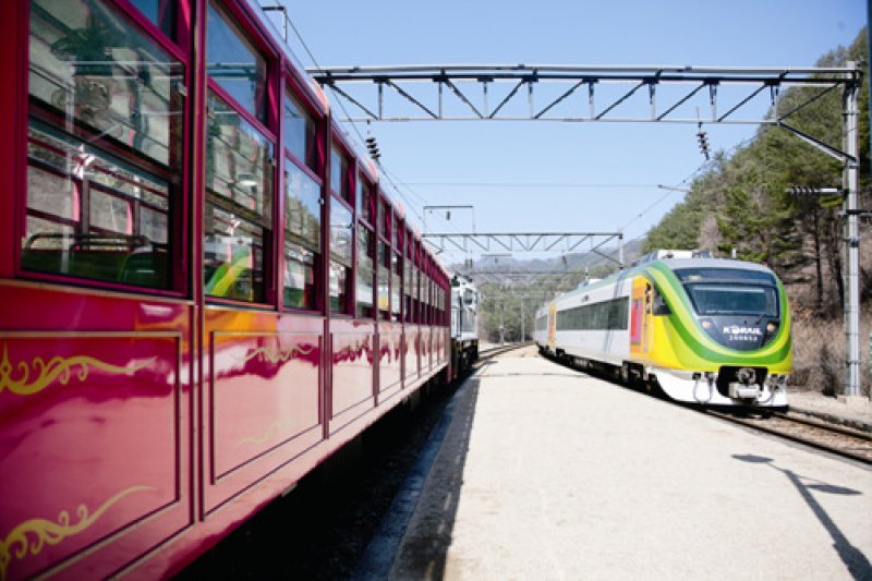 白頭大幹渓谷列車「V-train」 (4/7)