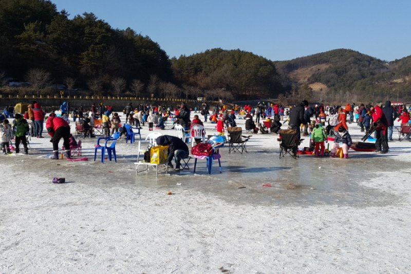 水清き楊坪大自然ワカサギマス祭り2018（물맑은 양평 대자연 빙어송어축제 2018） (16/20)