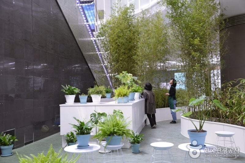 緑莎坪駅 地下芸術庭園（녹사평역 지하예술정원） (6/7)