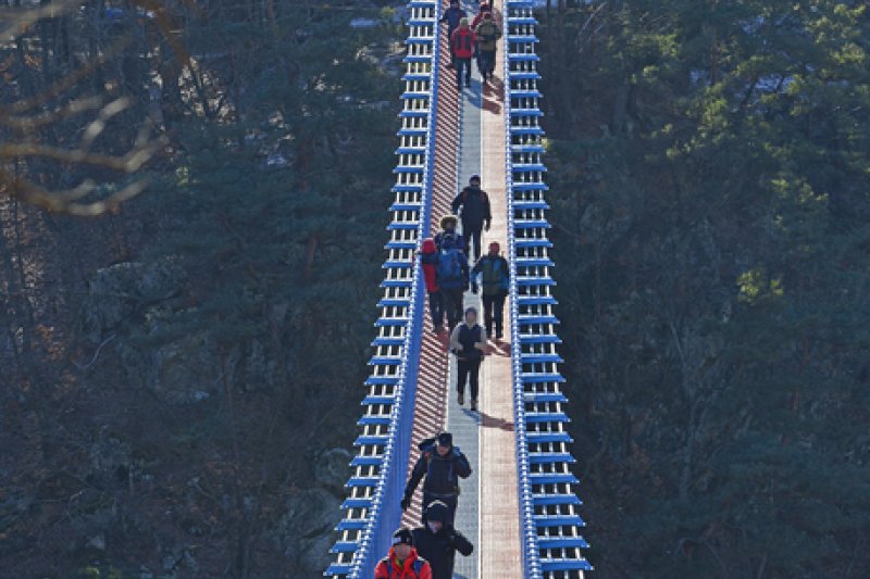 小金山スカイウォークブリッジ（소금산 스카이워크 브릿지） (6/8)