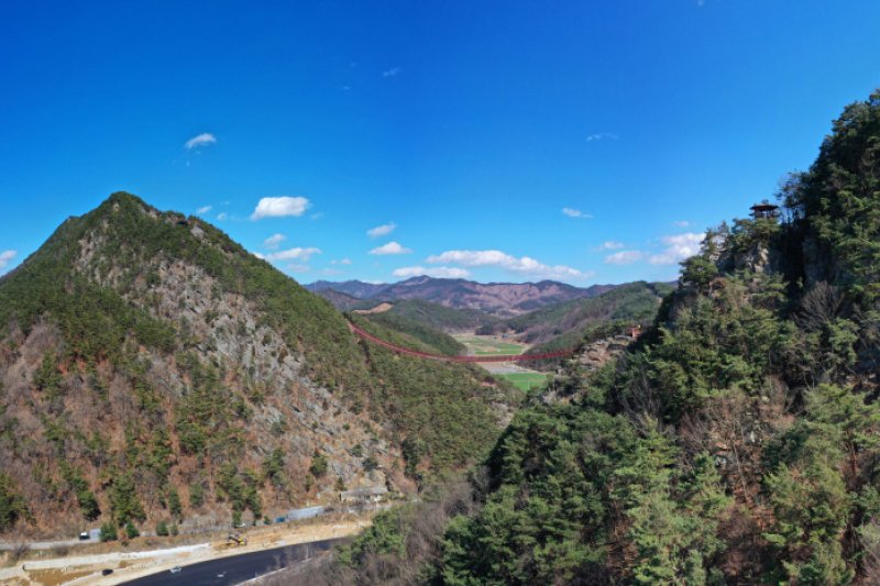 淳昌郡 釵笄山つり橋（순창군 채계산 출렁다리） (2/9)