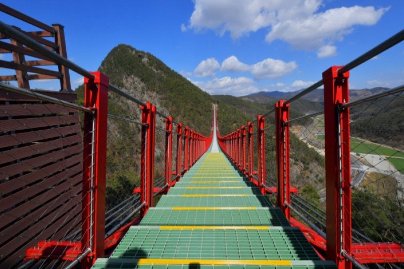 淳昌郡 釵笄山つり橋（순창군 채계산 출렁다리） (3/9)