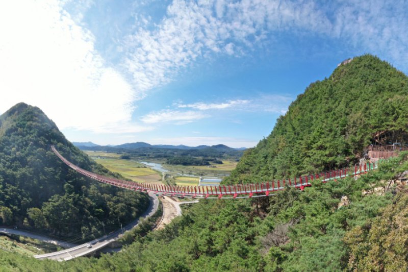 淳昌郡 釵笄山つり橋（순창군 채계산 출렁다리） (4/9)
